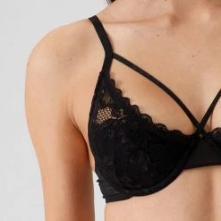 Viuma Milano Viuma Vrouw Zwart 466061 Kanten Beugelbeha Bralette Bh Dagelijks Comfort Hoogwaardig Kwaliteit -Badmode Winkel 550x825 31