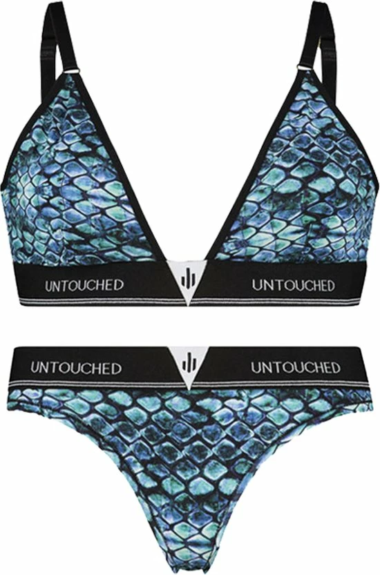 Sock My Feet Untouched Underwear Lingerie Set Rizzling Reptile Top + Undie - Beugelloze Bh - Beugelloos - Dames Geschenkset - Dames Cadeautips 10 Sock My Feet Untouched Underwear Lingerie Set Rizzling Reptile Top + Undie - Beugelloze Bh - Beugelloos - Dames Geschenkset - Dames Cadeautips - Afbeelding 8