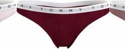 Tommy Hilfiger 3-pack Strings Roze/rood/beige